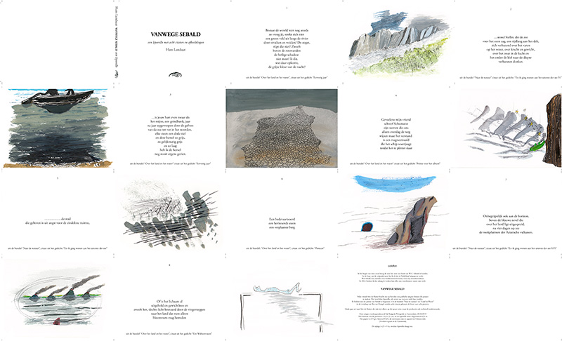 Vanwege Sebald, leporello, 2019